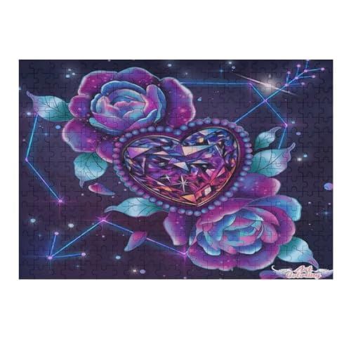 1000 Teile Puzzle für Erwachsene – Rose – Erwachsene und Kinder Puzzle – 100% recyceltes Familienspaß-Puzzle 75 x 50 cm275g302 von GDFWB