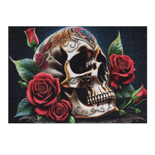 1000 Piece Jigsaw Puzzles for Adults - Skull - Adults and Children Jigsaw Puzzle - 100% Recycled Family Fun Puzzle 75 * 50cm238g265 von GDFWB