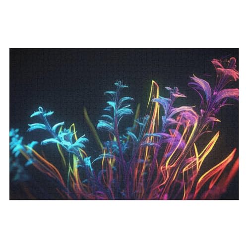 1000-teiliges Puzzle Für Erwachsene, 3D Dazzling Seven-Colour Explosion Puzzles, Herausfordernde Puzzles Für Heimdekoration Und Geschenke 1000 PCS 26 * 38cm von GDFWB