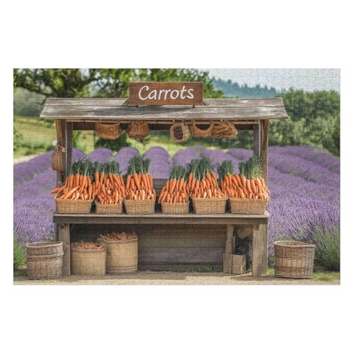 1000-teiliges Puzzle Für Erwachsene, Carrot Stand Puzzles, Herausfordernde Puzzles Für Heimdekoration Und Geschenke 1000 PCS50*70cm von GDFWB