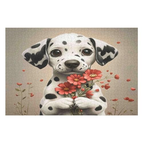 1000-teiliges Puzzle Für Erwachsene, Dalmatian Anspruchsvolle Rätsel, Kombinierbar, Perfektes Spielzeug, Geschenke 1000 PCS 26 * 38cm von GDFWB