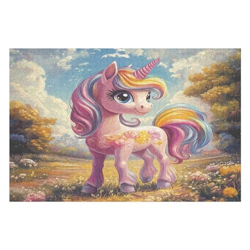 1000-teiliges Puzzle Für Erwachsene, Foal Anspruchsvolle Rätsel, Kombinierbar, Perfektes Spielzeug, Geschenke 1000 PCS 75 * 50cm von GDFWB