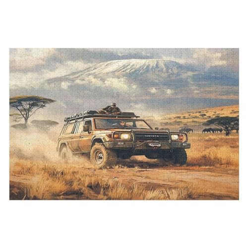 1000-teiliges Puzzle Für Erwachsene, Mount Kilimanjaro Anspruchsvolle Rätsel, Kombinierbar, Perfektes Spielzeug, Geschenke 1000 PCS von GDFWB