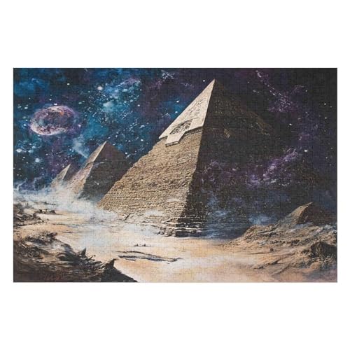 1000-teiliges Puzzle Für Erwachsene, Pyramid Anspruchsvolle Rätsel, Kombinierbar, Perfektes Spielzeug, Geschenke 1000 PCS von GDFWB