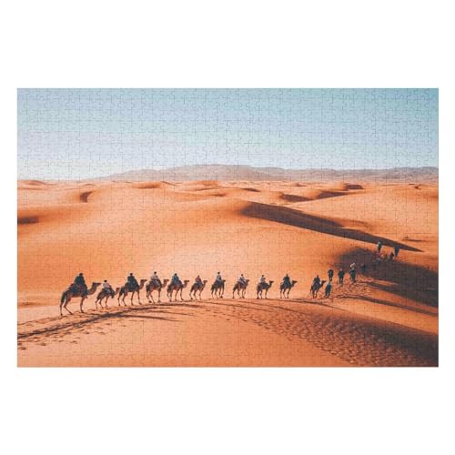 1000-teiliges Puzzle Für Erwachsene, Sahara Desert Anspruchsvolle Rätsel, Kombinierbar, Perfektes Spielzeug, Geschenke 1000 PCS von GDFWB