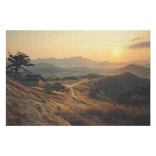 1000-teiliges Puzzle Für Erwachsene, Sunrise Anspruchsvolle Rätsel, Kombinierbar, Perfektes Spielzeug, Geschenke 1000 PCS26*38cm von GDFWB