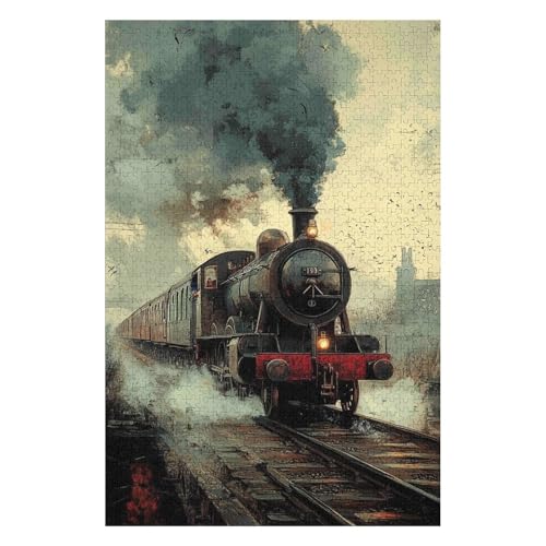 1000-teiliges Puzzle Für Erwachsene Flying Scotsman Perfekte Buchstaben Auf Der Rückseite Staubfrei Heimdekoration Herausforderungsspielzeug Geeignet Für Männer Frauen25Z404c50x70cm von GDFWB