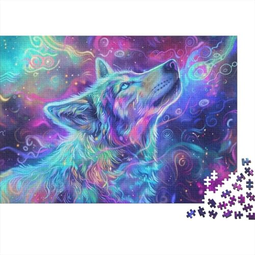 140g167 Niedliches Wolfsjunges, 1000-teiliges Puzzle für Erwachsene, 1000 Teile, Stressabbau-Puzzle, 1000-teiliges Puzzle für Erwachsene und Kinder ab 12 Jahren, 1000 Teile, 75 x 50 cm von GDFWB