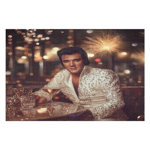 2000-teiliges Kunstpuzzle Für Erwachsene Mit Schwieriger Herausforderung Elvis Presley Puzzle 2000 PCS—70 * 100cm von GDFWB