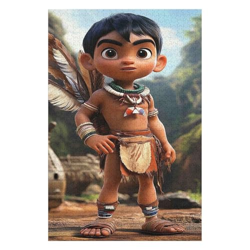 2000-teiliges Puzzle Brazilian Indigenous Boy Dekorationen Puzzlegröße2Z476c70x100cm von GDFWB