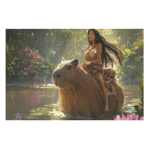 2000-teiliges Puzzle Für Erwachsene, Capybara Mount Anspruchsvolle Rätsel, Kombinierbar, Perfektes Spielzeug, Geschenke 2000 PCS70*100cm von GDFWB