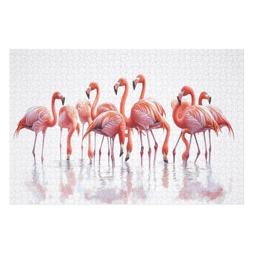 2000-teiliges Puzzle Für Erwachsene, Flamingo Anspruchsvolle Rätsel, Kombinierbar, Perfektes Spielzeug, Geschenke 2000 PCS 70 * 100cm von GDFWB