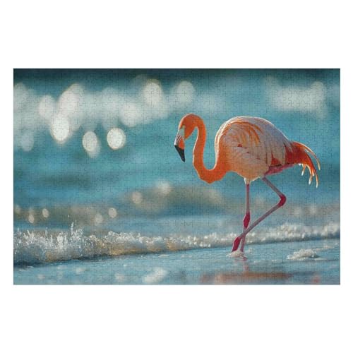 2000-teiliges Puzzle Für Erwachsene, Flamingo Puzzles, Herausfordernde Puzzles Für Heimdekoration Und Geschenke 2000 PCS 70 * 100cm von GDFWB