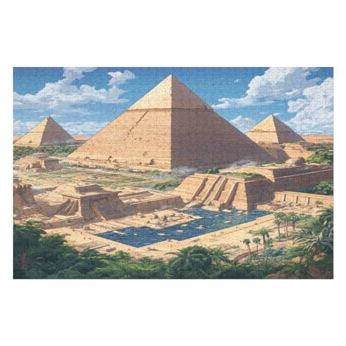 2000-teiliges Puzzle Für Erwachsene, Pyramid Perfekte Buchstaben Auf Der Rückseite, Staubfrei, Heimdekoration, Herausforderungsspielzeug, Geeignet Für Männer, Frauen 2000 PCS von GDFWB