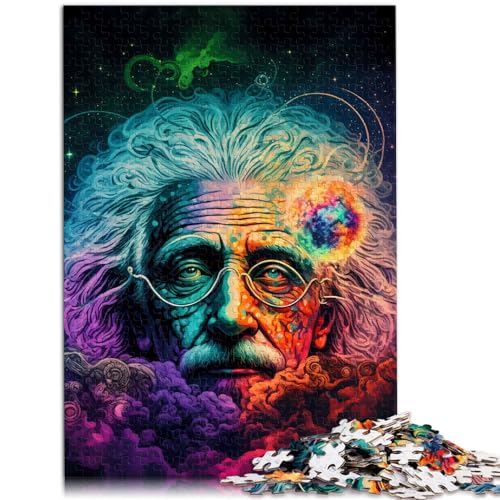 500 Piece Adult Jigsaw Puzzle Cosmic Genius Suitable for Adults Wooden Puzzle Learning Puzzle Size （52 * 38cm） von GDFWB