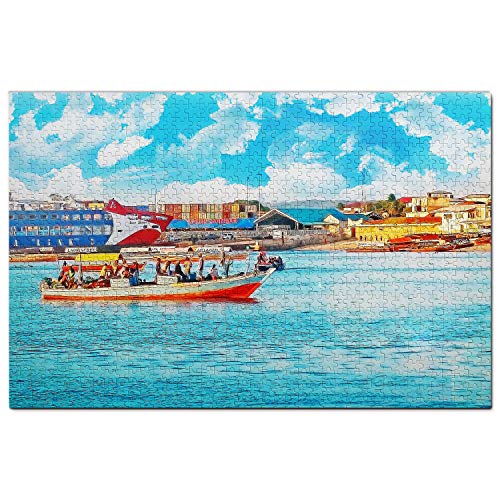 500 Piece Jigsaw Puzzle Dunbar Coast Scotland Great Britain Vintage Travel Advertisement Adult Children Kid Grownup Lovers Puzzles Gift Toy52*38cmD8T74K von GDFWB