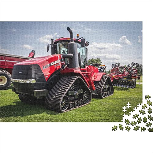 Agricultural Tools Tractors Puzzles 1000 Pieces for Teenagers Creative Wooden Puzzle Toy Family Game Difficulty Level Challenge Puzzles 75 * 50cmD8T395K von GDFWB