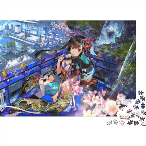 Anime-Charaktere Hölzerne Puzzles Wasserfest 300 Teile DIY- Puzzle Geschenke Für Erwachsene Spaß Puzzle Für Erwachsene Puzzle Zur Heimdekoration（38 * 26cm） von GDFWB