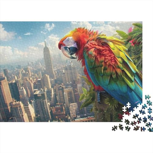 Beautiful Parrot 1000-teiliges Puzzle für Erwachsene, 1000 Teile, herausfordernde Puzzles für Erwachsene, 1000-teiliges Puzzle für Erwachsene und Kinder ab 12 Jahren, 1000 Teile, 75 x 50 cm, 58g85 von GDFWB