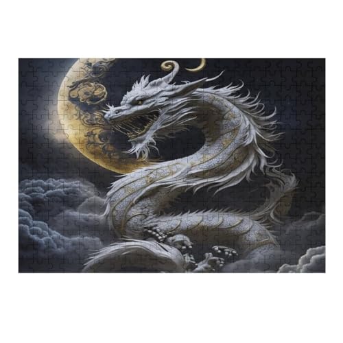 Brave Dragon Holzpuzzle für Erwachsene und Kinder, 1000 Teile, Puzzles für Erwachsene, Teenager, lustige Puzzle-Spiele, 75 x 50 cm, 257g284 von GDFWB