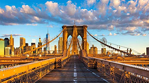 Brooklyn Bridge, New York, Puzzle 1000 Pieces Puzzle for Adults and Children, 75 * 50cmD8T153K von GDFWB