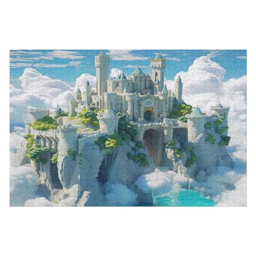 Castle Kunststil-Puzzle, Umweltfreundlich, 1000 Teile, Satinierte Oberfläche, Lustige Puzzle-Herausforderung Für Erwachsene Und Familien 1000 PCS 75 * 50cm von GDFWB