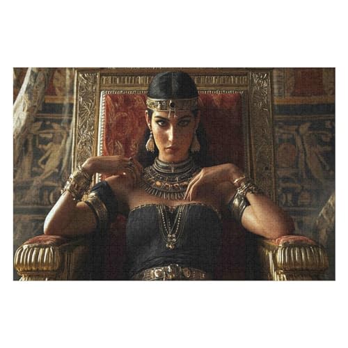 Cleopatra 1000-teiliges, Hochwertiges Puzzle Für Erwachsene, Intensive Farben Und HD-Druck, EIN Spielzeug Für Puzzle-Liebhaber 1000 PCS—38 * 26cm von GDFWB