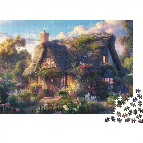 Country Cabin Puzzle für Erwachsene, 1000 Teile, 1000 Teile, Lernspiele, 1000 Puzzles für Erwachsene und Kinder ab 12 Jahren, 1000 Teile, 75 x 50 cm, 41g68 von GDFWB