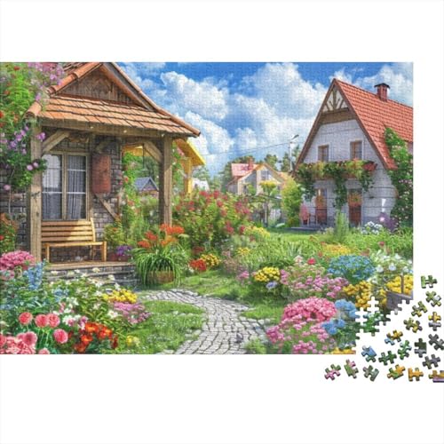 Country Garden Puzzle für Erwachsene, 1000 Teile, unmöglich, 1000 Teile, Puzzle für Erwachsene und Kinder ab 12 Jahren, 1000 Teile, 75 x 50 cm, 78g105 von GDFWB