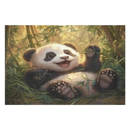 Cute Animals Kunststil-Puzzle, Umweltfreundlich, 1000 Teile, Satinierte Oberfläche, Lustige Puzzle-Herausforderung Für Erwachsene Und Familien 1000 PCS-38 * 52cm von GDFWB