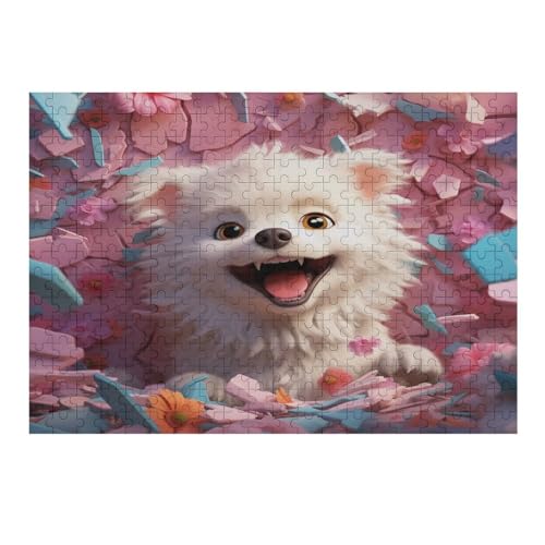 Cute Dog Puzzles 1000 Pieces Jigsaw Puzzles for Teens and Adults - Cute Dog Wooden Jigsaw Puzzle Family Activity Jigsaw Puzzles Educational Games 75 * 50cm406g433 von GDFWB