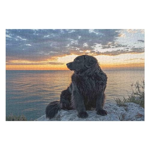 Dog Tibetan Mastiff 500-teiliges Puzzle Für Erwachsene, Recycelbare Materialien, HD-Druck, Geeignet Für Familien- Und Teambuilding-Spiele, Geschenke Für Freunde Und Familie 500 PCS 52 * 38cm von GDFWB