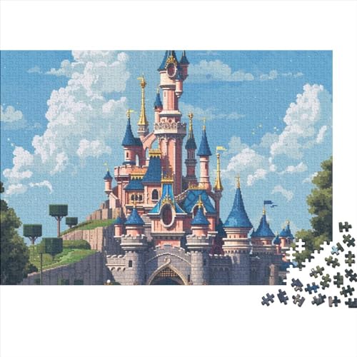 EIN luxuriöses Schloss-Puzzle 1000 Teile für Erwachsene Puzzle Anime-Thema 1000 Teile Schwieriges Puzzle Herausforderndes Spiel Familienaktivitätspuzzle 1000 Teile 75 * 50 cm von GDFWB