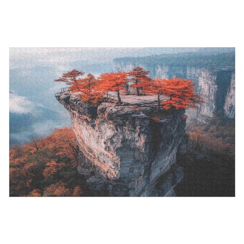 Erwachsenenpuzzle, 1000 Teile, Autumn Scene Kunsträtsel, Gemälde, Anspruchsvolle Rätsel 1000 PCS-50 * 75cm von GDFWB