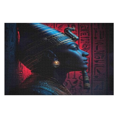 Erwachsenenpuzzle, 1000 Teile, Egyptian Queen Kunsträtsel, Gemälde, Anspruchsvolle Rätsel 1000 PCS 75 * 50cm von GDFWB