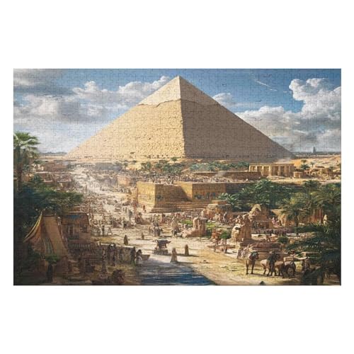 Erwachsenenpuzzle, 1000 Teile, Pyramid Kunsträtsel, Gemälde, Anspruchsvolle Rätsel 1000 PCS von GDFWB