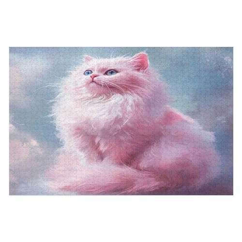 Erwachsenenpuzzle, 2000 Teile, Cat Persian Cat Kunsträtsel, Gemälde, Anspruchsvolle Rätsel 2000 PCS 70 * 1000cm von GDFWB