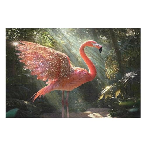 Erwachsenenpuzzle, 2000 Teile, Flamingo Kunsträtsel, Gemälde, Anspruchsvolle Rätsel 2000 PCS 70 * 100cm von GDFWB