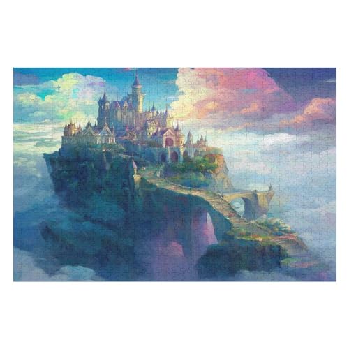 Erwachsenenpuzzle, 500 Teile, Castle Kunsträtsel, Gemälde, Anspruchsvolle Rätsel 500 PCS 52 * 38cm von GDFWB