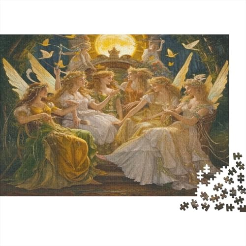 Fairy Princesses 500 Piece Jigsaw Puzzles for Adults Throne DIY Toys Relax Puzzles Games Impossible Puzzles Games Gift Multi Colour Educational Games 500pcs 52 * 38cm von GDFWB