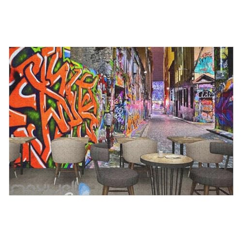 Farbpuzzles Für Erwachsene Ab 1000 Teilen, 3D Space Painting Puzzles Als Einzigartige Geschenke Für Die Inneneinrichtung 1000 PCS 26 * 38cm von GDFWB