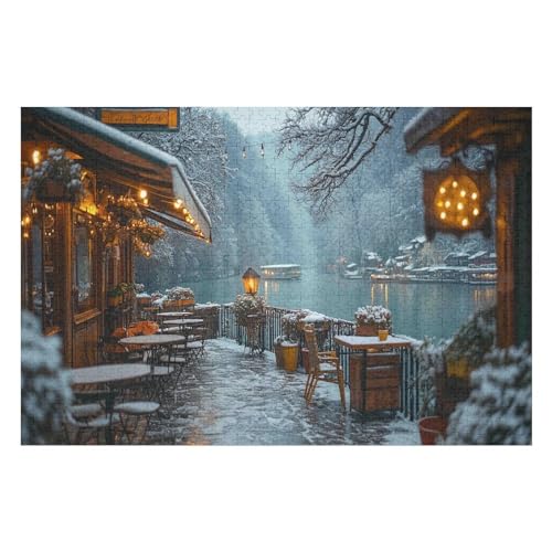 Farbpuzzles Für Erwachsene Ab 2000 Teilen, Snow Scene Puzzles Als Einzigartige Geschenke Für Die Inneneinrichtung 2000 PCS70*100cm von GDFWB