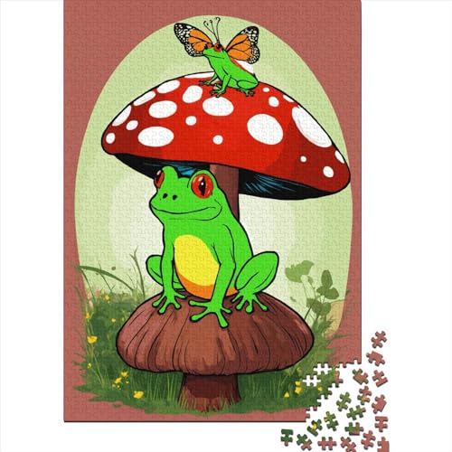 Frosch Puzzle 1000 Teile,Puzzle 1000 Teile Erwachsene,Klassische Puzzle 1000 Stück,Geschicklichkeitsspiel Für Die Ganze Familie,Tier Wildtiere Puzzle 1000pcs （75 * 50cm） von GDFWB