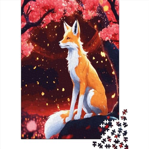 Fuchs Puzzles 1000 Stück Tier Wildtiere Puzzles Für Erwachsene Lernen Lernspielzeug Weihnachten Geburtstag Geschenke 1000pcs （75 * 50cm） von GDFWB