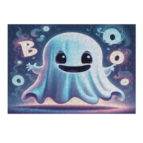 Ghost Wooden Jigsaw Puzzles 500 Piece Puzzle For Adults. Challenging To Complete But Fun And Humorous Jigsaws 52 * 38cm451g478 von GDFWB