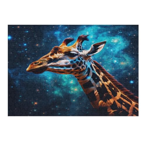 Giraffe 1000-teiliges Holzpuzzle für Erwachsene, Puzzle, 1000 Teile für Kinder, Puzzle-Geschenke für Frauen, Puzzle, Erwachsenenpuzzle 75 x 50 cm, 348g375 von GDFWB