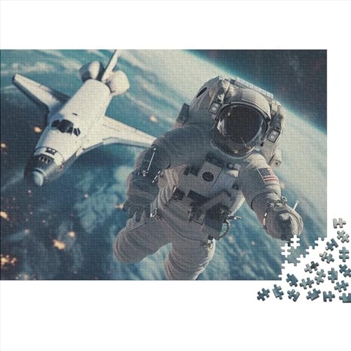 Im Weltraum schwebende Astronauten-Puzzle 1000 Teile für Erwachsene, Puzzle Galaktisches Universum, 1000 Teile, schwieriges Puzzle, anspruchsvolles Spiel, Heimdekoration, Puzzle 1000 Teile, 75 x 50 cm von GDFWB