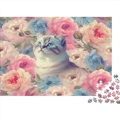 Katze Puzzle 1000 Teile，Puzzle 1000 Teile Erwachsene，Klassische Puzzle 1000 Stück,Geschicklichkeitsspiel Für Die Ganze Familie，Tier Zeichentrickfilm Puzzle 1000pcs （75 * 50cm） von GDFWB