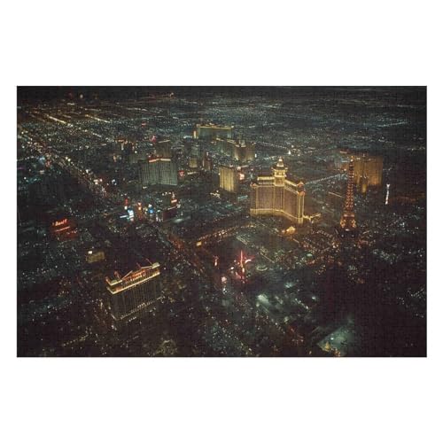 Las Vegas Puzzle, Lustige Aktivität Für Die Ganze Familie, Langlebiger Karton, 1000 Teile, 1000 PCS—75 * 50cm von GDFWB