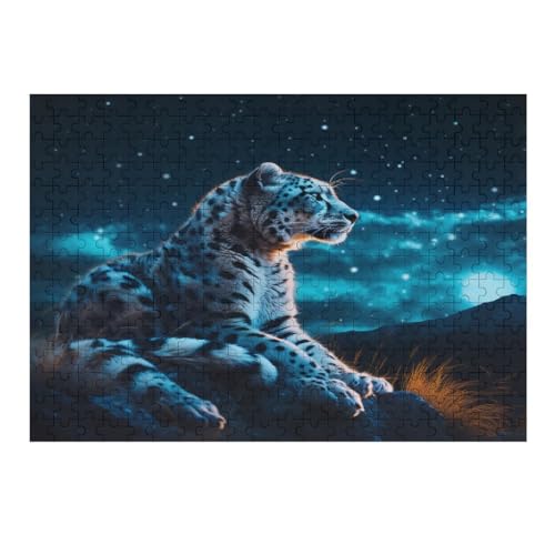 Leopard 1000 Teile Holzpuzzle für Erwachsene | Puzzles 1000 Teile für Kinder | Puzzle Geschenke für Frauen | Puzzle | Erwachsenenpuzzle 75 x 50 cm 299g326 von GDFWB